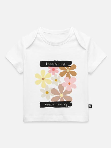 Keep going, keep growing - Baby Premium Organic T-Shirt - Weiß