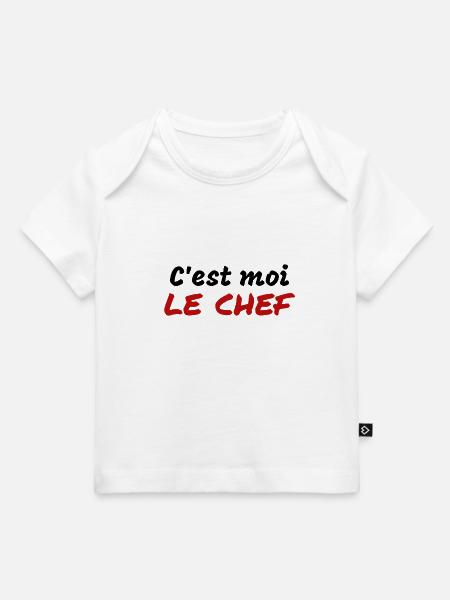 C'est moi le chef - T-shirt Premium bébé bio - blanc