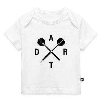 Dart Darts - Baby Premium Organic T-Shirt - Weiß - Vorne