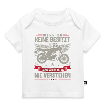 Simson, Simmi S51, Moped Geschenkidee Ossi 50ccm - Baby Premium Organic T-Shirt - Weiß - Vorne