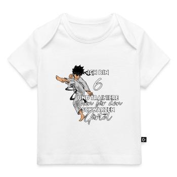 Ich bin 6 - Jungen Karate - Baby Premium Organic T-Shirt - Weiß - Vorne