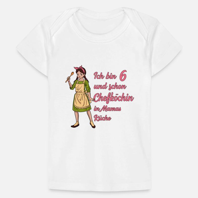 Ich bin 6 - Mädchen Koch Baby Premium Organic T-Shirt