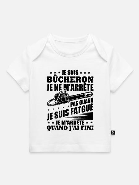 Ich bin Holzfäller - Baby Premium Organic T-Shirt - Weiß