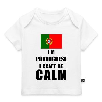 Portuguese saying - Baby Premium Organic T-shirt - white - Front