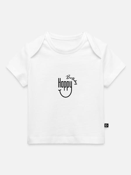 Happy Birthday Smile - Baby Premium Organic T-Shirt - Weiß