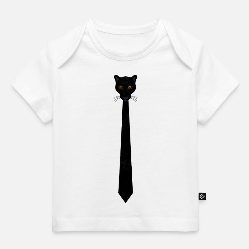 Jaguar cravate - T-shirt Premium bébé bio - blanc