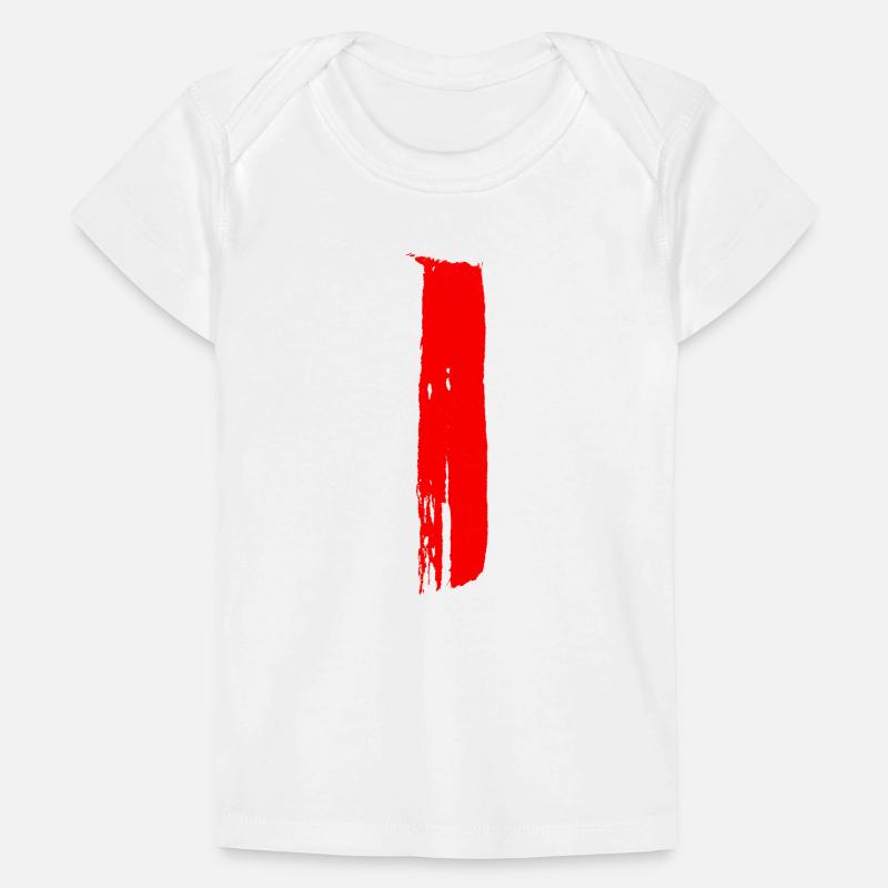 Rayures - Pinceaux / Peints à la main T-shirt Premium bébé bio