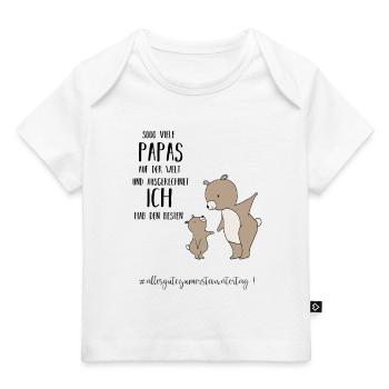 Vatertag Baby Body / Shirt - An den besten Papa - Baby Premium Organic T-Shirt - Weiß - Vorne