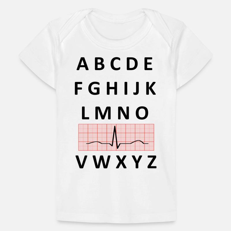ECG Alphabet T-shirt Premium bébé bio