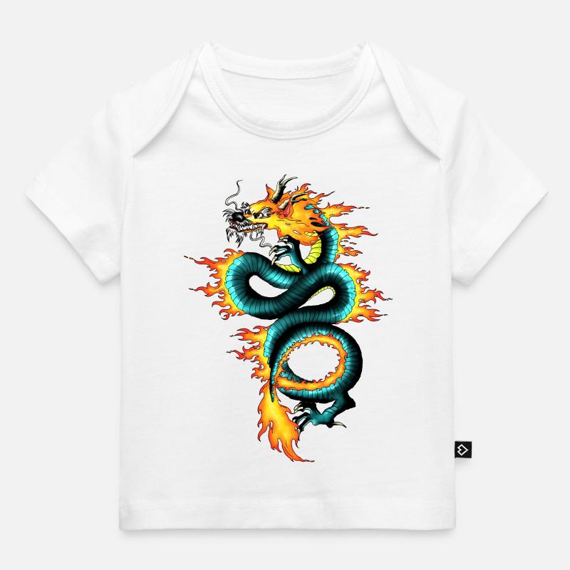 Dragon - Long - T-shirt Premium bébé bio - blanc