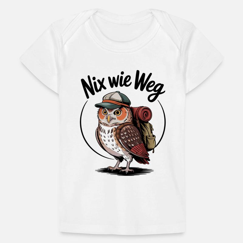 Waldabenteuer Eule mit Rucksack Baby Premium Organic T-Shirt