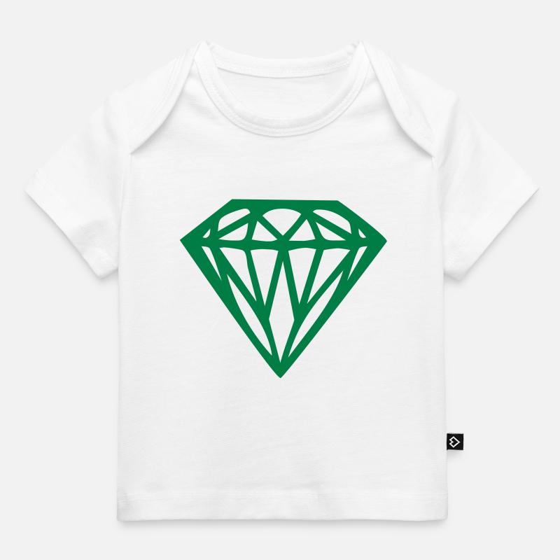 diamond - diamant - T-shirt Premium bébé bio - blanc