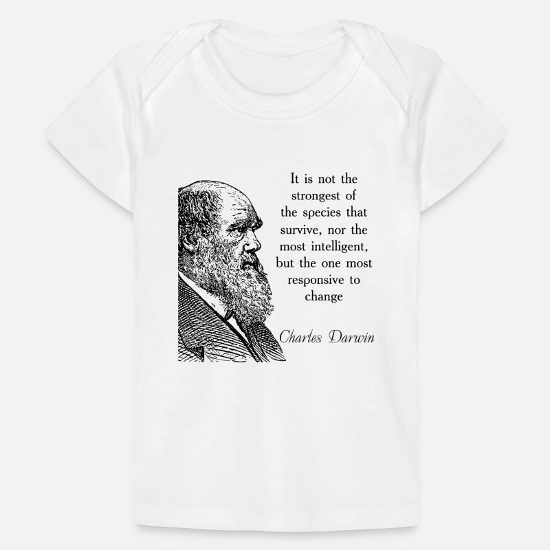 Zitieren Darwin Biologie Evolutionstheorie Baby Premium Organic T-Shirt