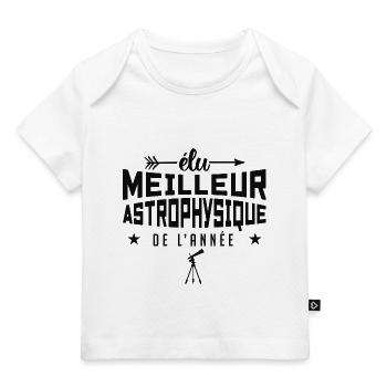 ÉLU MEILLEUR ASTROPHYSICIEN DE L'ANNÉE - T-shirt Premium bébé bio - blanc - Devant