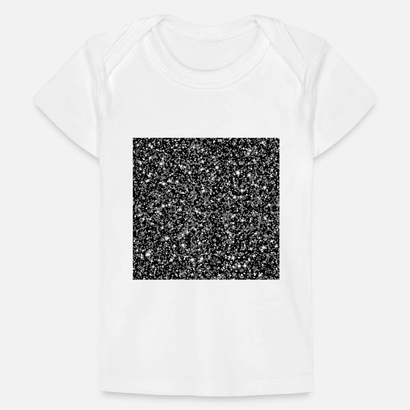 False silver glitter background Baby Premium Organic T-shirt