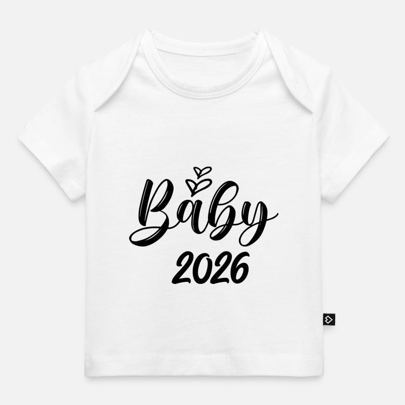 Bébé 2026 tu vas annoncer papa grossesse - T-shirt Premium bébé bio - blanc
