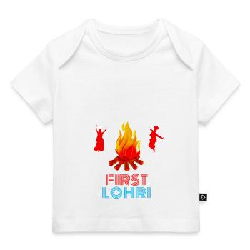 First Lohri - Baby Premium Organic T-shirt - white - Front