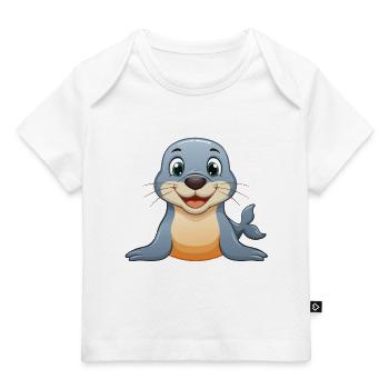 Robbchen – Que de joie ! - T-shirt Premium bébé bio - blanc - Devant