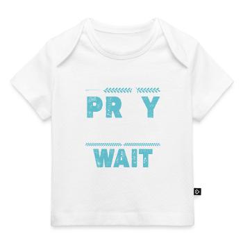 bibelvers jesus beten vertrauen - Baby Premium Organic T-Shirt - Weiß - Vorne