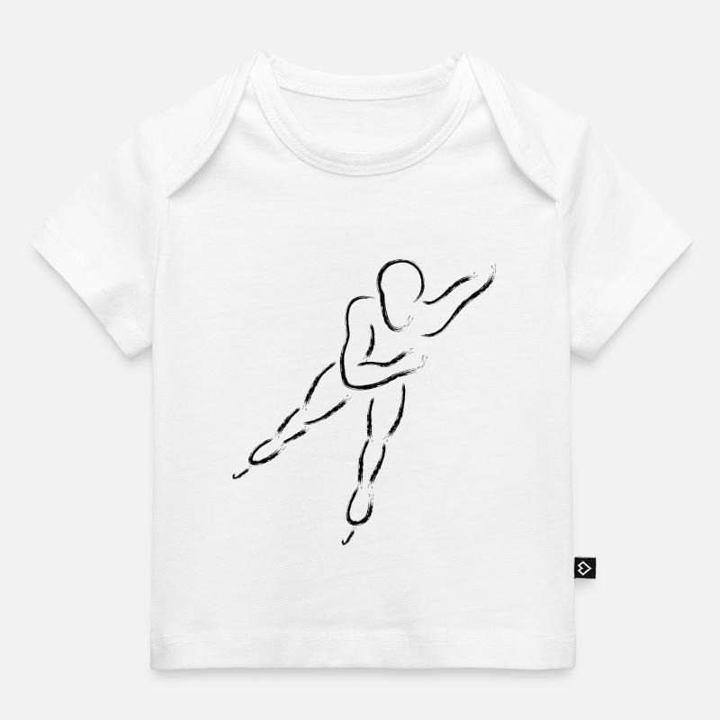 Speedskater, Shorttrack oder Eisschnellläufer - Baby Premium Organic T-Shirt - Weiß