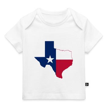 Texas map - Baby Premium Organic T-Shirt - Weiß - Vorne