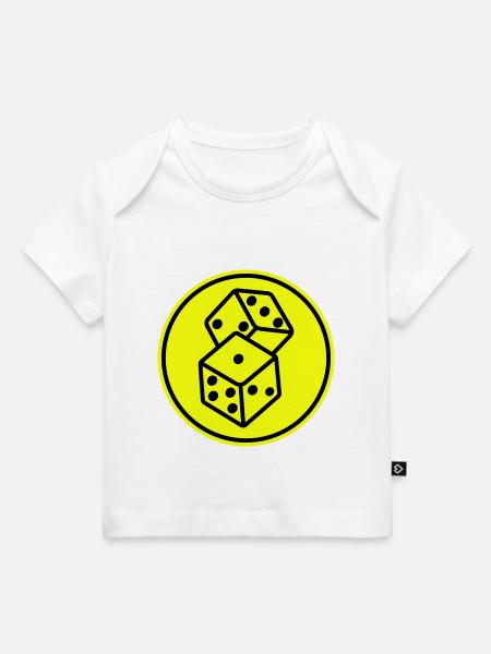 Würfel Casino Symbol - Baby Premium Organic T-Shirt - Weiß