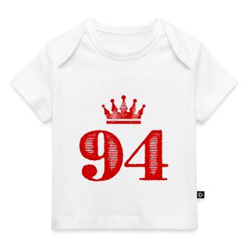 94 Number crown - Baby Premium Organic T-shirt - white - Front