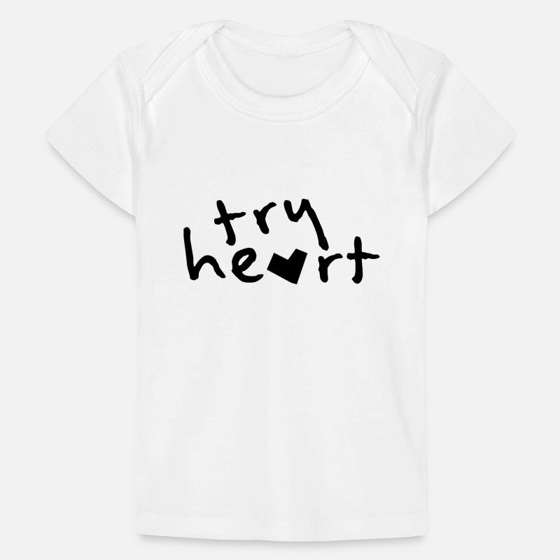 Prova il cuore T-shirt Premium neonato bio