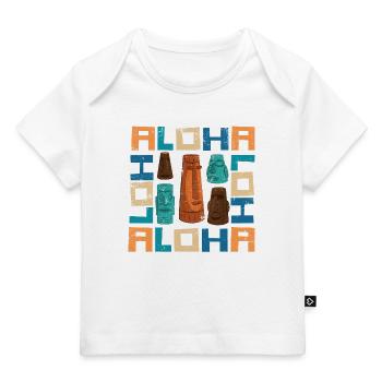ALOHA TIKI - Baby Premium Organic T-shirt - white - Front