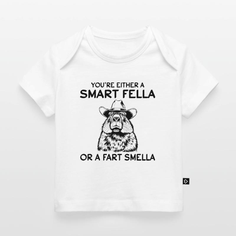 Du bist entweder ein schlauer Kerl oder ein Furzgeruch, der lustig riecht Baby Premium Organic T-Shirt