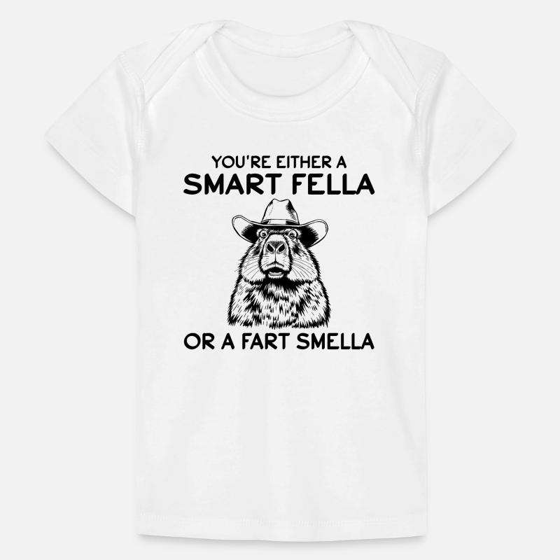 Du bist entweder ein schlauer Kerl oder ein Furzgeruch, der lustig riecht Baby Premium Organic T-Shirt