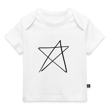Stern Form - Baby Premium Organic T-Shirt - Weiß - Vorne