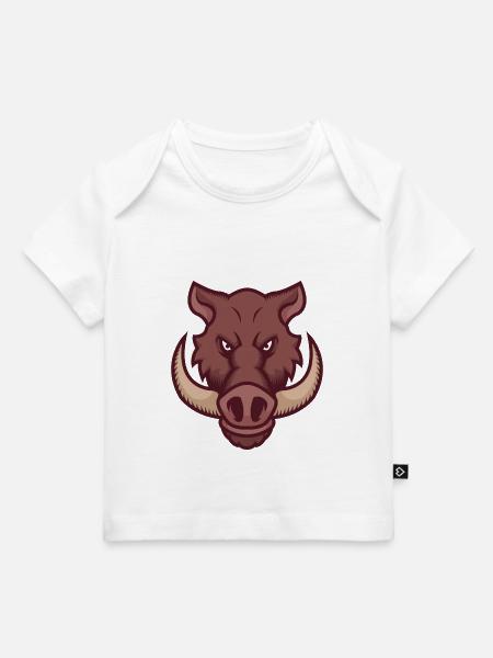 Wildschwein - Baby Premium Organic T-Shirt - Weiß