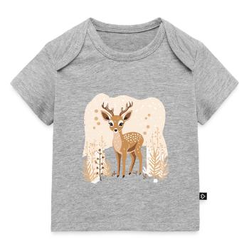 Fawn - Baby Premium Organic T-shirt - heather grey - Front