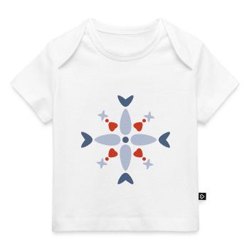Motif nordique - T-shirt Premium bébé bio - blanc - Devant