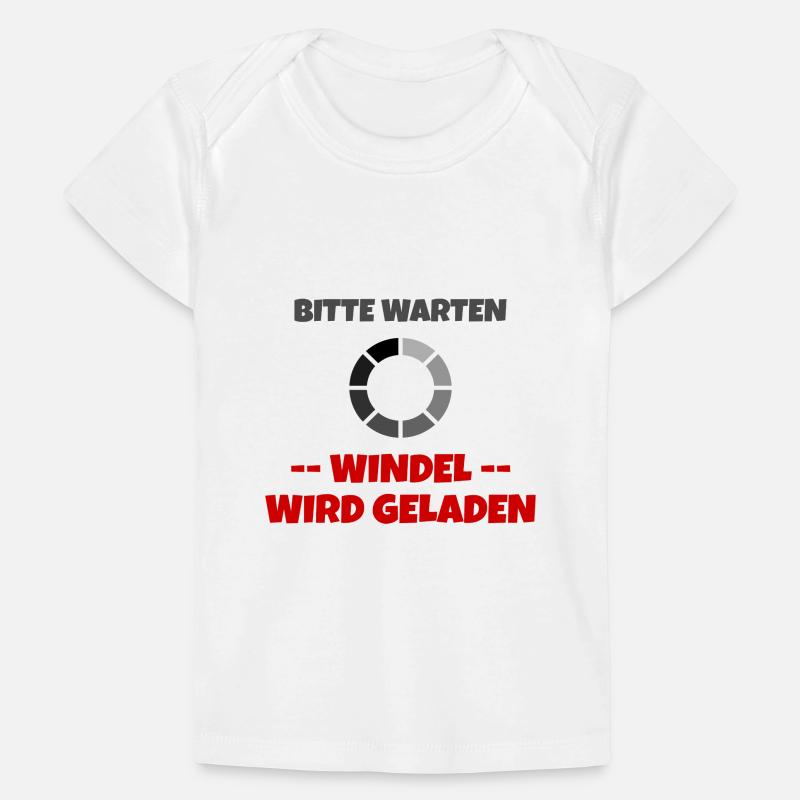 bitte warten - Windel wird geladen Baby Premium Organic T-Shirt