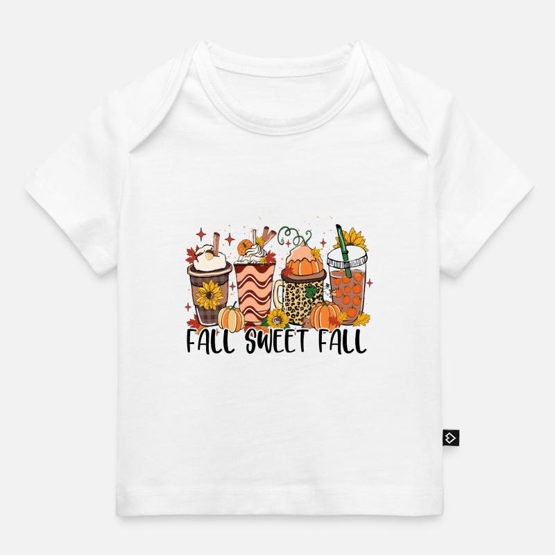 Automne Automne doux - T-shirt Premium bébé bio - blanc