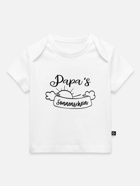 Papas Sonnenschein - Baby Premium Organic T-Shirt - Weiß