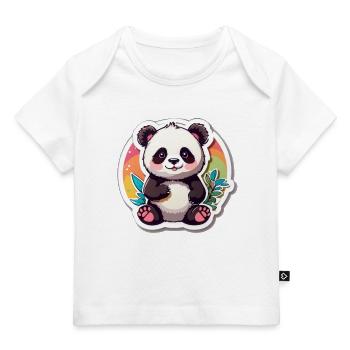 Panda - Baby Premium Organic T-Shirt - Weiß - Vorne