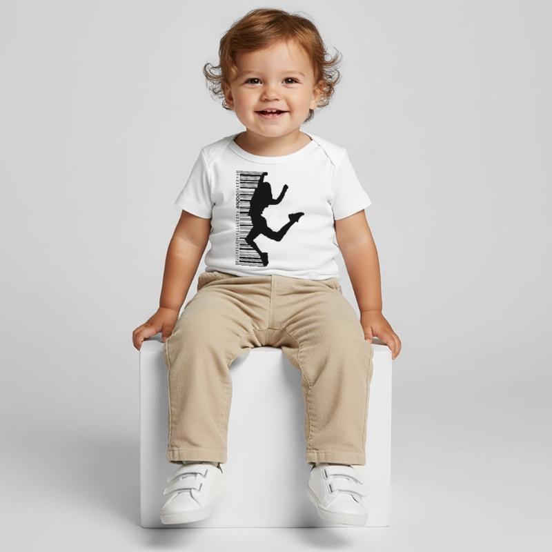 Dancer in QR code style (2) Baby Premium Organic T-shirt