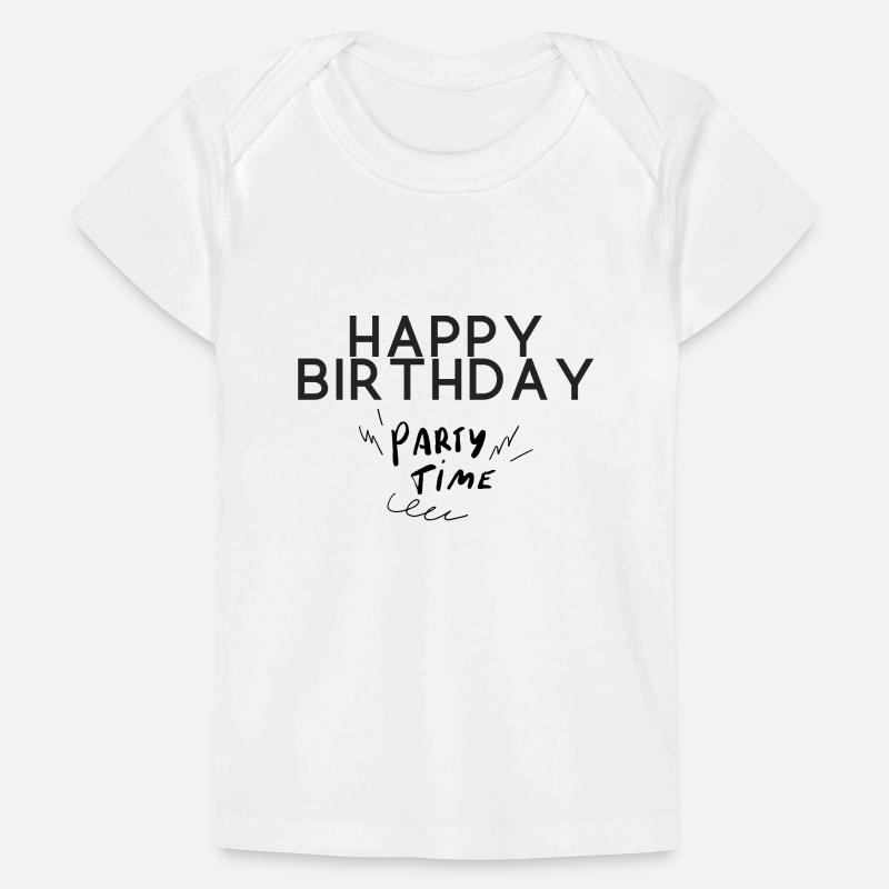Buon Compleanno T-shirt Premium neonato bio