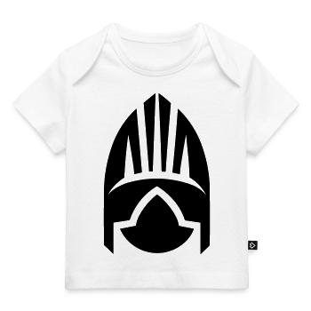 Wikingerhelm Krieger - Baby Premium Organic T-Shirt - Weiß - Vorne