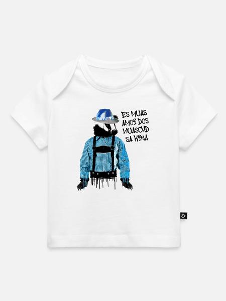 dachs ,lederhose,stinktier,tracht,volksfest - Baby Premium Organic T-Shirt - Weiß