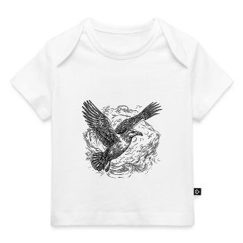 Flying seagull over the sea - Baby Premium Organic T-shirt - white - Front