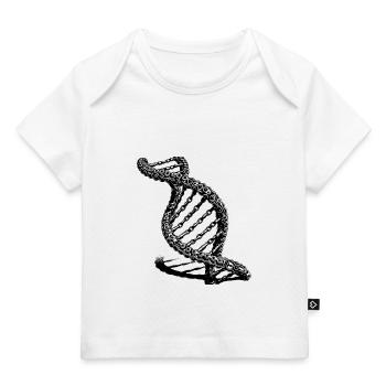 Ungewöhnliche Ketten DNA Kette - Baby Premium Organic T-Shirt - Weiß - Vorne