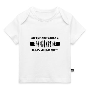 INTERNATIONALER FREUNDSCHAFTSTAG "Weiß" - Baby Premium Organic T-Shirt - Weiß - Vorne
