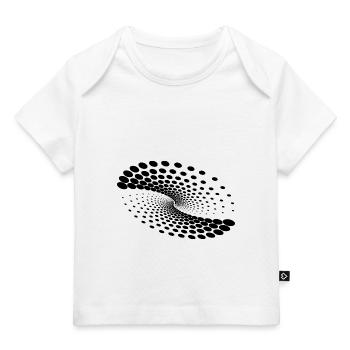 Twisted Whirlpool Spiral Planet Formation - Baby Premium Organic T-shirt - white - Front
