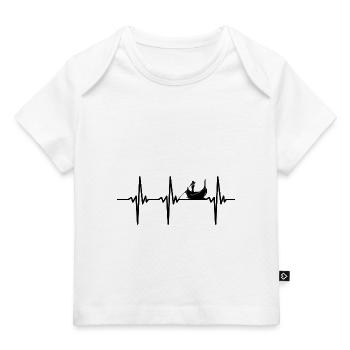 Herzschlag für Gondolieri mit Gondel - Baby Premium Organic T-Shirt - Weiß - Vorne