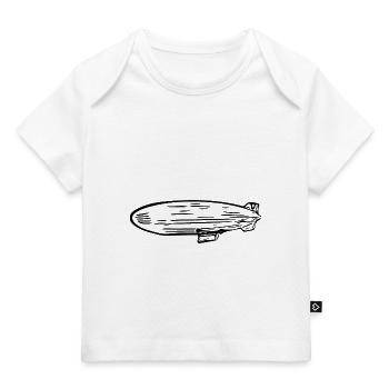 Zeppelin Luftschiff Fan Design - Baby Premium Organic T-Shirt - Weiß - Vorne