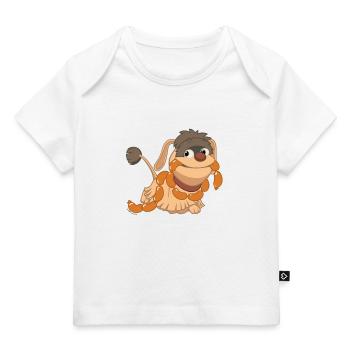Moppi mit Wurst - Baby Premium Organic T-Shirt - Weiß - Vorne
